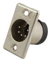 703-0500 - DELTRON COMPONENTS - 703-0500 - XLR Connector, 5 Contacts, Plug, Panel Mount, Silver Plated Contacts, Metal Body