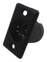 711-0500 - DELTRON COMPONENTS - 711-0500 - XLR Connector, 5 Contacts, Plug, Panel Mount, Silver Plated Contacts, Metal Body
