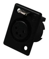 710-0400 - DELTRON COMPONENTS - 710-0400 - XLR Connector, 4 Contacts, Jack, Panel Mount, Silver Plated Contacts, Metal Body