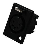710-0500 - DELTRON COMPONENTS - 710-0500 - XLR Connector, 5 Contacts, Jack, Panel Mount, Silver Plated Contacts, Metal Body