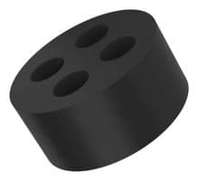 53320340 - LAPP - 53320340 - Cable Gland Seal Insert, Skintop® DIX-M, M20, 16.6 mm OD, NBR, Black, Three 4 mm Holes