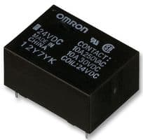 G5CA-1A 8 DC48 - OMRON ELECTRONIC COMPONENTS - G5CA-1A 8 DC48 - Power Relay, SPST-NO, 48 VDC, 10 A, G5CA Series, Through Hole, Non Latching