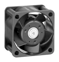 412J/2HH - EBM-PAPST - 412J/2HH - DC Axial Fan, 12 V, Square, 40 mm, 25 mm, Ball Bearing, 14.1 CFM