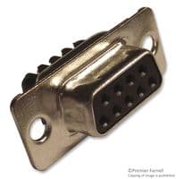 L77DE09SST - AMPHENOL COMMUNICATIONS SOLUTIONS - L77DE09SST - D Sub Connector, Standard, Receptacle, D-ST, 9 Contacts, DE, Screw