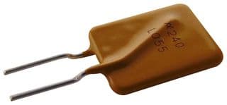 LVR055K - LITTELFUSE - LVR055K - Resettable Fuse, PPTC, PolySwitch LVR Series, 240 VAC, 550 mA, 1.25 A, 26 s, Rectangular