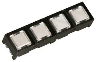 87FC3-201 - GRAYHILL - 87FC3-201 - Keypad, 87 Series, 1 x 4, Matrix, PC (Polycarbonate), 10 mA, 24 V
