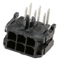43045-0601 - MOLEX - 43045-0601 - Pin Header, Wire-to-Board, 3 mm, 2 Rows, 6 Contacts, Through Hole Right Angle