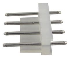 10-08-5041 - MOLEX - 10-08-5041 - Pin Header, Wire-to-Board, 5.08 mm, 1 Rows, 4 Contacts, Through Hole Straight, KK 508 2599 Series