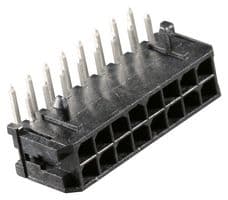 43045-1601 - MOLEX - 43045-1601 - Pin Header, Wire-to-Board, 3 mm, 2 Rows, 16 Contacts, Through Hole Right Angle