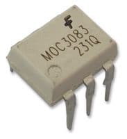MOC3083M - ONSEMI - MOC3083M - Optocoupler, Triac Output, DIP, 6 Pins, 7.5 kV, Zero Crossing, 800 V