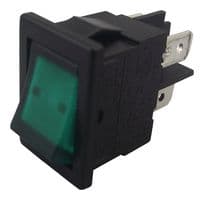H8553VBNAE - BULGIN / PARTNER STOCK - H8553VBNAE - Rocker Switch, Off-On, DPST, Illuminated, Panel Mount, Green, 8500 Series