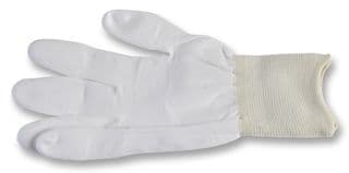 109-0919 - MULTICOMP PRO - 109-0919 - Glove, ESD PU Tip, Pack of 10, White, PU (Polyurethane), Size XL, Knit Wrist