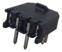 436500203 - MOLEX - 436500203 - Pin Header, Right Angle, Wire-to-Board, 3 mm, 1 Rows, 2 Contacts, Through Hole Right Angle