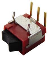4US1R102M6RN - MULTICOMP PRO - 4US1R102M6RN - Rocker Switch, On-On, SPDT, Non Illuminated, Through Hole, Black, 4U