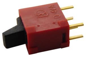 4US1R202M2RN - MULTICOMP PRO - 4US1R202M2RN - Rocker Switch, On-On, SPDT, Non Illuminated, Through Hole, Black, 4U