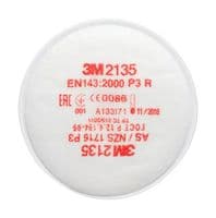 2135 - 3M - 2135 - Particulate Filter, Disc, P2/P3, Half/Full Face Respirators, Bayonet, 1 Pair