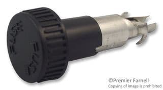 03455LF1HX020 - LITTELFUSE - 03455LF1HX020 - Fuseholder, Enclosed Bayonet Style, 1 Fuse, 10 A, 250 V, 5mm x 20mm, Quick Connect, Solder