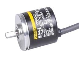 E6A2CW3C-200 - OMRON INDUSTRIAL AUTOMATION - E6A2CW3C-200 - Rotary Encoder, Miniature, 0.5m Cable, Optical, Incremental, 200 PPR, 0 Detents, Vertical