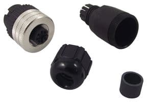 8A4000-315 - MOLEX - 8A4000-315 - Sensor Connector, BRAD Micro-Change Series, M12, Female, 4 Positions, Socket, Straight Cable Mount