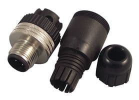 8A4006-31 - MOLEX - 8A4006-31 - Sensor Connector, Micro-Change Series, M12, Male, 4 Positions, Crimp Pin, Straight Cable Mount
