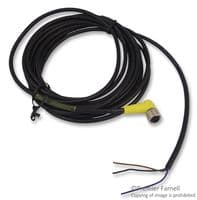 803001P03M050 - MOLEX - 803001P03M050 - Sensor Cable, 90° M12 Plug, Free End, 3 Positions, 5 m, 16.4 ft