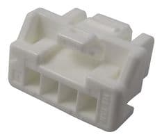 502439-0400 - MOLEX - 502439-0400 - Connector Housing, White, CLIK-Mate 502439 Series, Plug, 4 Ways, 2 mm