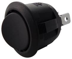 R13-112F-02-BB-0A - MULTICOMP PRO - R13-112F-02-BB-0A - Rocker Switch, Off-(On), SPST, Non Illuminated, Panel Mount, Black, R13