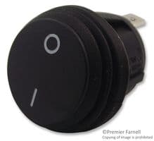R13-112A8-02-BB-2A - MULTICOMP PRO - R13-112A8-02-BB-2A - Rocker Switch, On-Off, SPST, Non Illuminated, Panel Mount, Black, R13