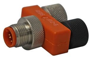 11120 - LUMBERG AUTOMATION - 11120 - T Connector, ASBS 2, 5 Pole, M12 Receptacles, 4 Amp Max, 60V Max, Gold Plated CuZn Contact, IP67