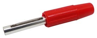 550-0500 - DELTRON COMPONENTS - 550-0500 - Banana Test Connector, 4mm, Plug, Cable Mount, 10 A, 50 V, Silver Plated Contacts, Red