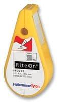550-14011 RO201-1401-CL/WH - HELLERMANNTYTON - 550-14011 RO201-1401-CL/WH - Wire Marker, Rite-On® Dispenser, Write On, 12.7mm x 38.1mm, Acrylic, White