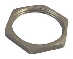 52003490 - LAPP - 52003490 - Locknut, Skindicht® SM, PG7, Brass, Nickel, 2.8 mm, SKINDICHT SM Series