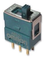 A9S11-0011 - OMRON ELECTRONIC COMPONENTS - A9S11-0011 - Slide Switch, SPDT, On-On, Through Hole, A9S Series, 50 mA, 60 V