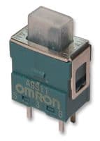A9S11-0021 - OMRON ELECTRONIC COMPONENTS - A9S11-0021 - Slide Switch, SPDT, On-On, Through Hole, A9S Series, 50 mA, 60 V
