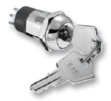 S215E-SP - MULTICOMP PRO - S215E-SP - Keylock Switch, Off-(On), SPST, 3 Position, 4 A