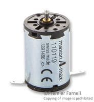 110119 - MAXON MOTOR - 110119 - DC Motor, A-Max 22, Precious Metal Brushes, CLL, Brushed, 9 V, 7350 rpm, 6.33 mN-m, 5 W, 22 mm