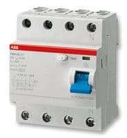 2CSF204001R1630 - ABB - 2CSF204001R1630 - Thermal Magnetic Circuit Breaker, Residual Current, F200, 63 A, 4 Pole, 277 VAC, DIN Rail