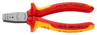 97 68 145 A - KNIPEX - 97 68 145 A - Crimp Tool, Hand, 23-13AWG End SleevesFerrules
