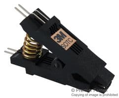 923650-08 - 3M - 923650-08 - IC Test Clip, SOIC, 8 Contacts, Gold Plated Contacts, 923
