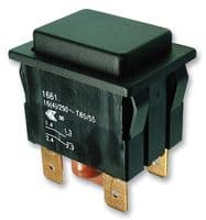 1661.0201-00 - MARQUARDT - 1661.0201-00 - Industrial Pushbutton Switch, 1660 Series, DPST, Off-On, Rectangular, Black