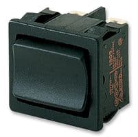 1809.1102-00 - MARQUARDT - 1809.1102-00 - Rocker Switch, On-Off-On, DPDT, Non Illuminated, Panel Mount, Black, 1800 Series