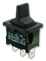 1818.1302-00 - MARQUARDT - 1818.1302-00 - Rocker Switch, (On)-Off-(On), SPDT, Non Illuminated, Panel Mount, 1810 Series