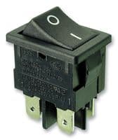 1858.1103-01 - MARQUARDT - 1858.1103-01 - Rocker Switch, Off-On, DPST, Non Illuminated, Panel Mount, Black, 1858 Series