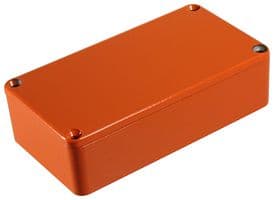 1590BBOR - HAMMOND - 1590BBOR - Metal Enclosure, Diecast, Stomp Box, Small, Diecast Aluminium, 119 mm, 94 mm, 34 mm, IP54