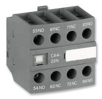 1SBN010140R1222 - ABB - 1SBN010140R1222 - Contact Block, Front, 2NO+2NC, 6 A, 690 V, 4 Pole, Screw