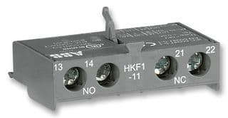 1SAM201901R1001 - ABB - 1SAM201901R1001 - Contact Block, Front, 1NO1NC, 2 Pole, Screw