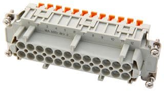 CSHF24 - ILME - CSHF24 - Heavy Duty Connector, 24+PE Signal, CSH, Insert, 24 Contacts, Receptacle