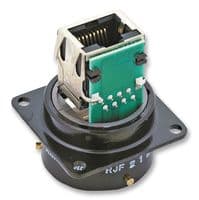 RJF21N - AMPHENOL SOCAPEX - RJF21N - In-Line Adapter, Adaptor, In-Line, RJ45, RJ45, RJF