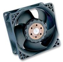 8212J/2H4P - EBM-PAPST - 8212J/2H4P - DC Axial Fan, 12 V, Square, 80 mm, 38 mm, Ball Bearing, 130.7 CFM