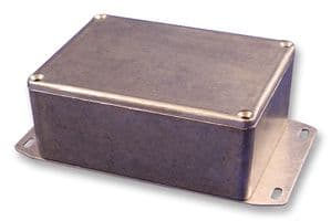 1590KF - HAMMOND - 1590KF - Metal Enclosure, Diecast, Bottom Flange, IP54, Small, Diecast Aluminium, 75 mm, 125 mm, 125 mm